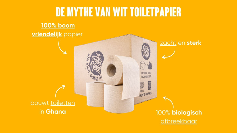 De mythe van wit toiletpapier