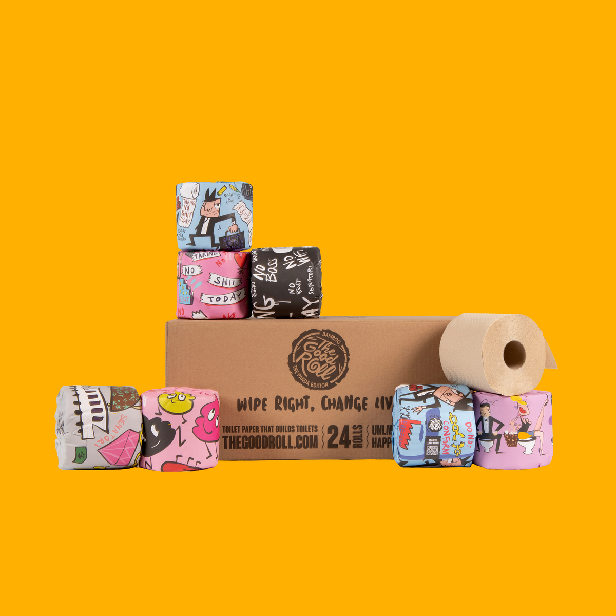 The Arty Farty x Selwyn Senatori duurzame bamboe toiletrollen